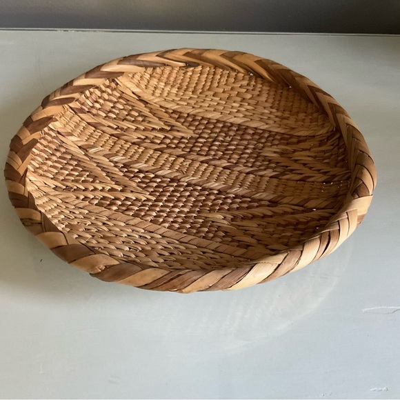 Boho Round Flat Basket - Picture 2 of 5